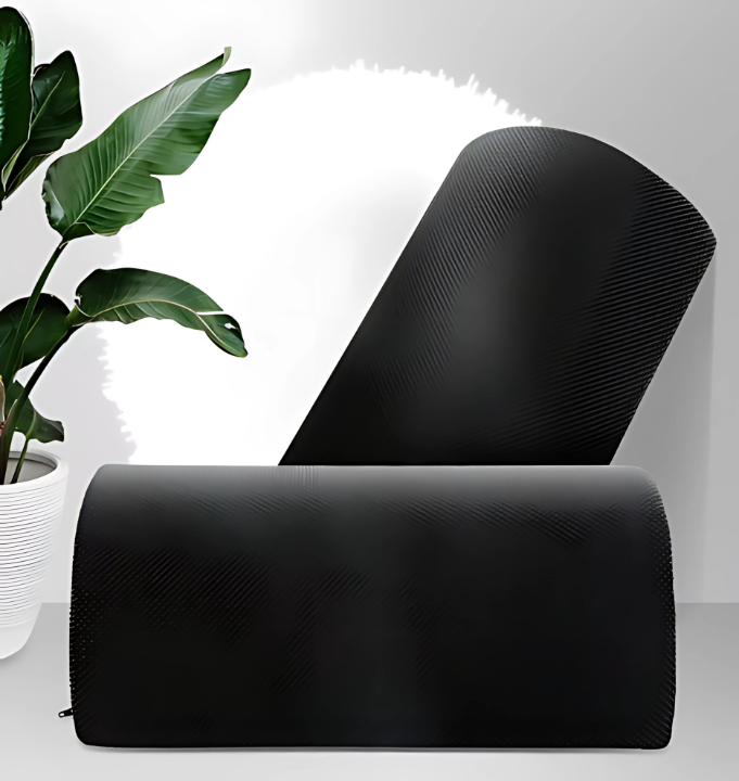 Stylish foot rest cushion designed for ergonomic comfort, featuring a sleek design to enhance any workspace or home office